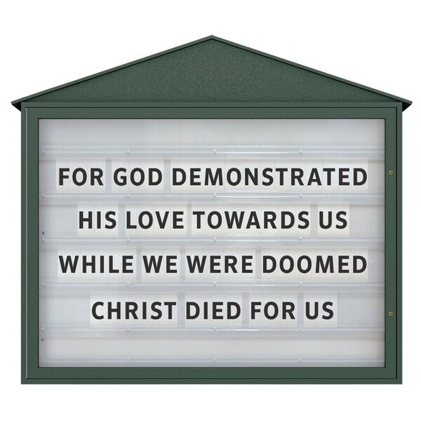 Indoor Enclosed Combo Board, 72"x36", Bronze Frame/Burgundy & Cobalt